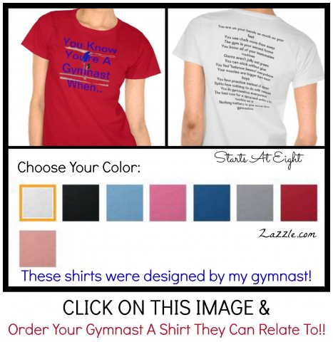 You Know You're A Gymnast When (Zazzle.com) from Starts At Eight