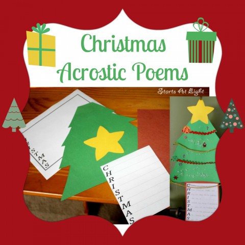 Christmas Acrostic Poems from Starts At Eight