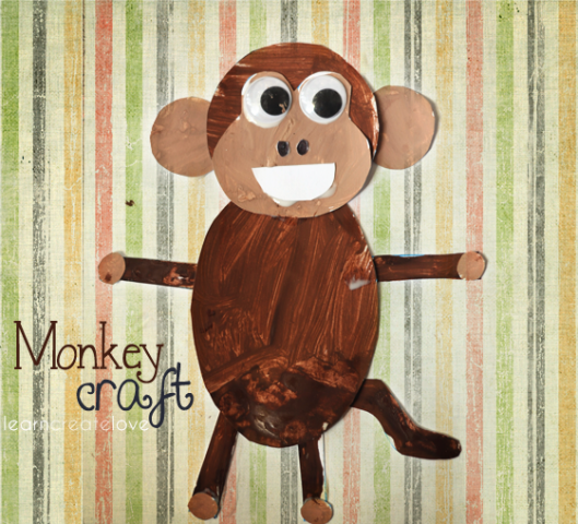 Monkey Printable Craft
