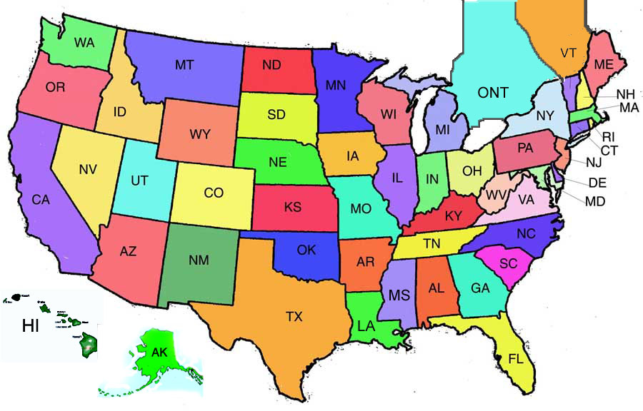 50 States Postcard Swap.