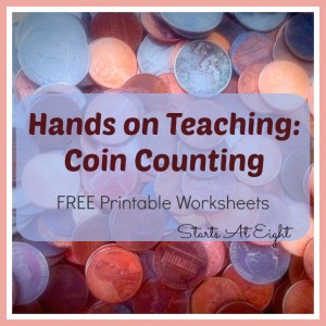 Hands On Teaching: Coin Counting from Starts At Eight