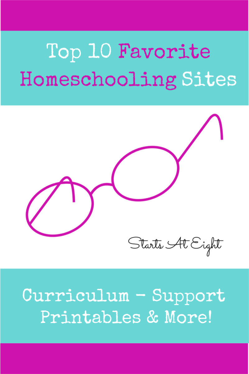 Top 10 Favorite Homeschooling Sites {Resources, Printables, Support ...