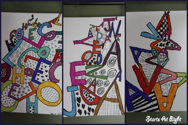 Line Art Finished Collage