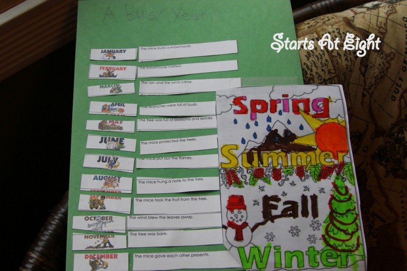 A Busy Year by Leo Lionni ~ Seasons & Months Printables & Resources from Starts At Eight