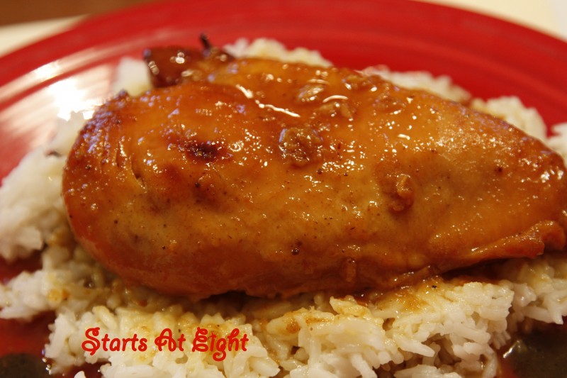 Honey Glazed Baked Chicken and Rice