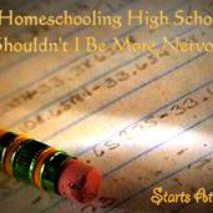 Homeschooling High School: Shouldn't I Be More Nervous? from Starts At Eight