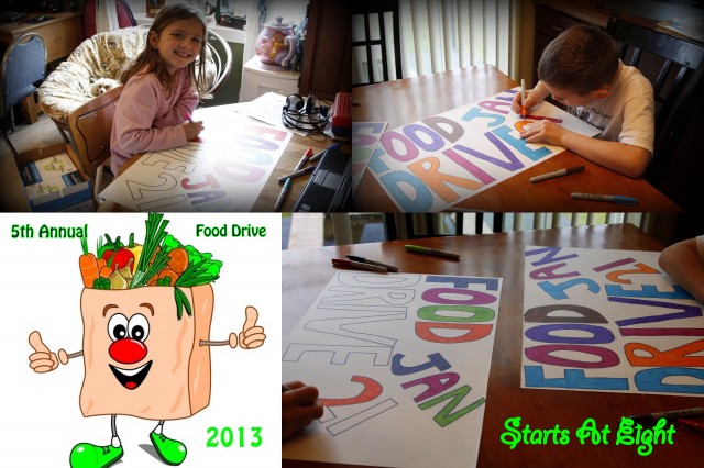 Food Drive Poster Collage