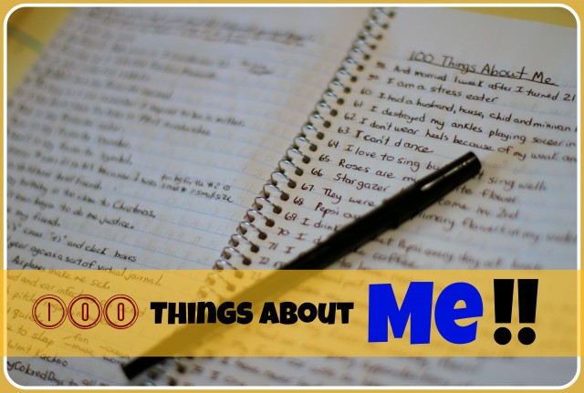 100 Things About Me