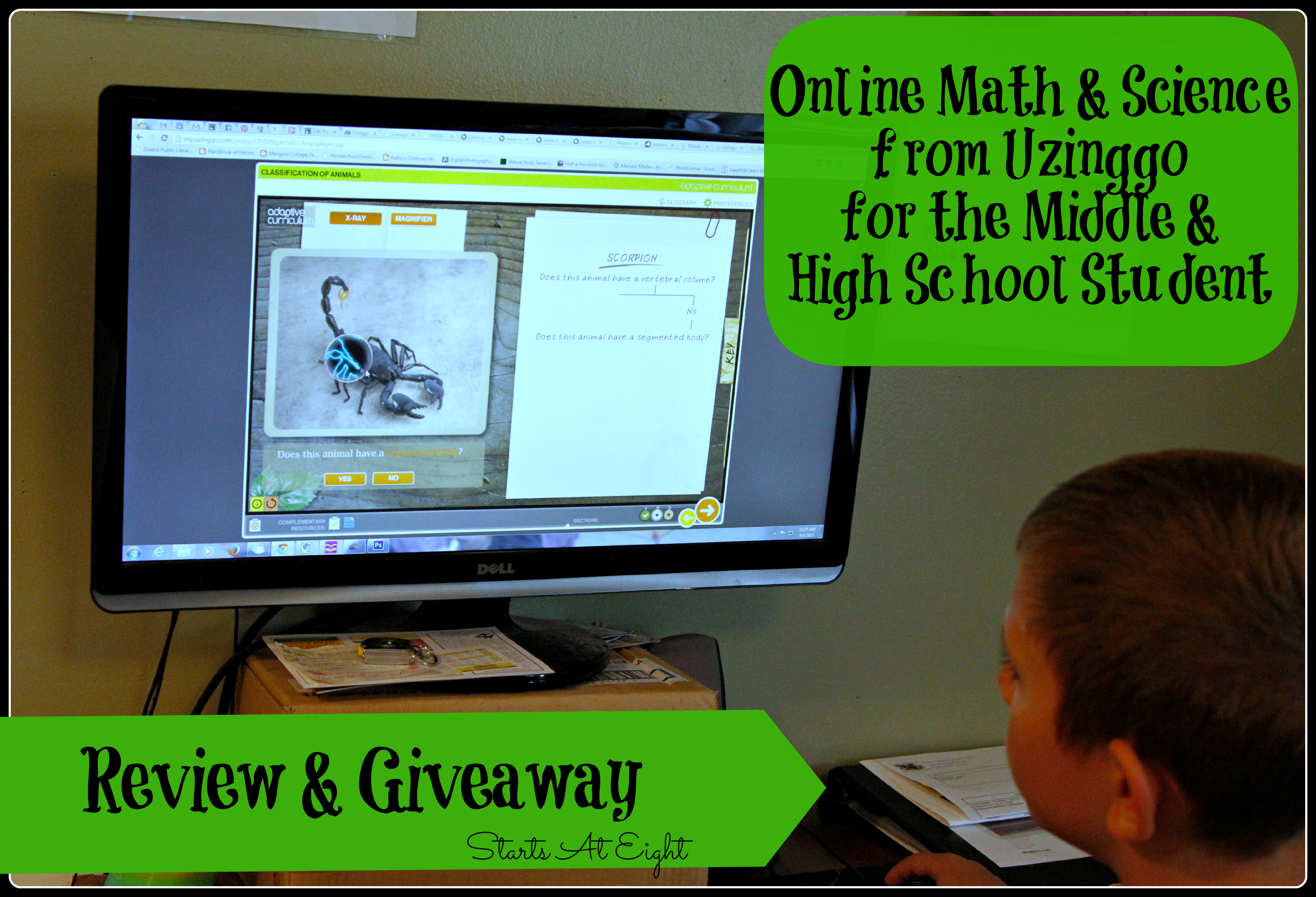Online Math & Science from Uzinggo for the Middle & High School Student