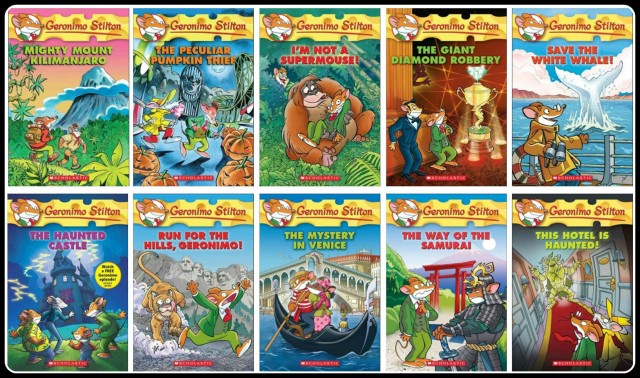 Geronimo Stilton Books Collage