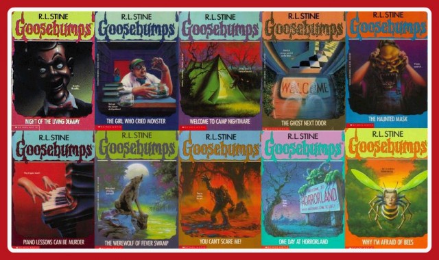 Goosebumps Books Collage