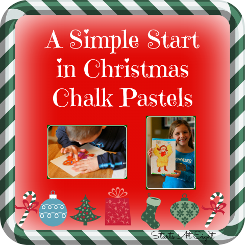 A Simple Start in Christmas Chalk Pastels from Starts At Eight