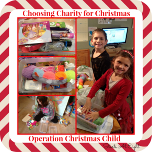Choosing Charity for Christmas - Operation Christmas Child from Starts At Eight