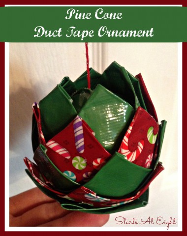 Pine Cone Duct Tape Ornament