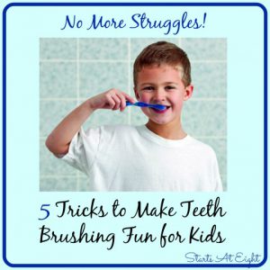 5 Tricks to Make Teeth Brushing Fun for Kids from Starts At Eight