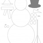 Felt Snowman Template