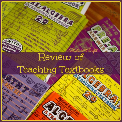 Review of Teaching Textbooks from Starts At Eight