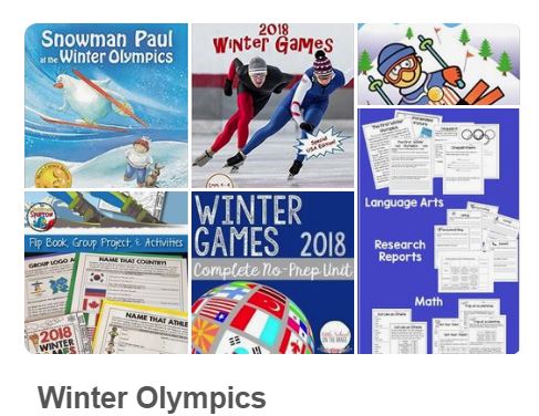 Winter Olympics Pinterest Board from Starts At Eight