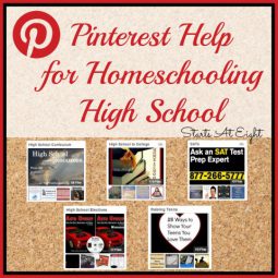 Pinterest Help for Homeschooling High School from Starts At Eight