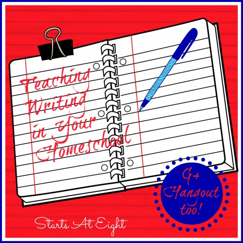 Teaching Writing in Your Homeschool from Starts At Eight
