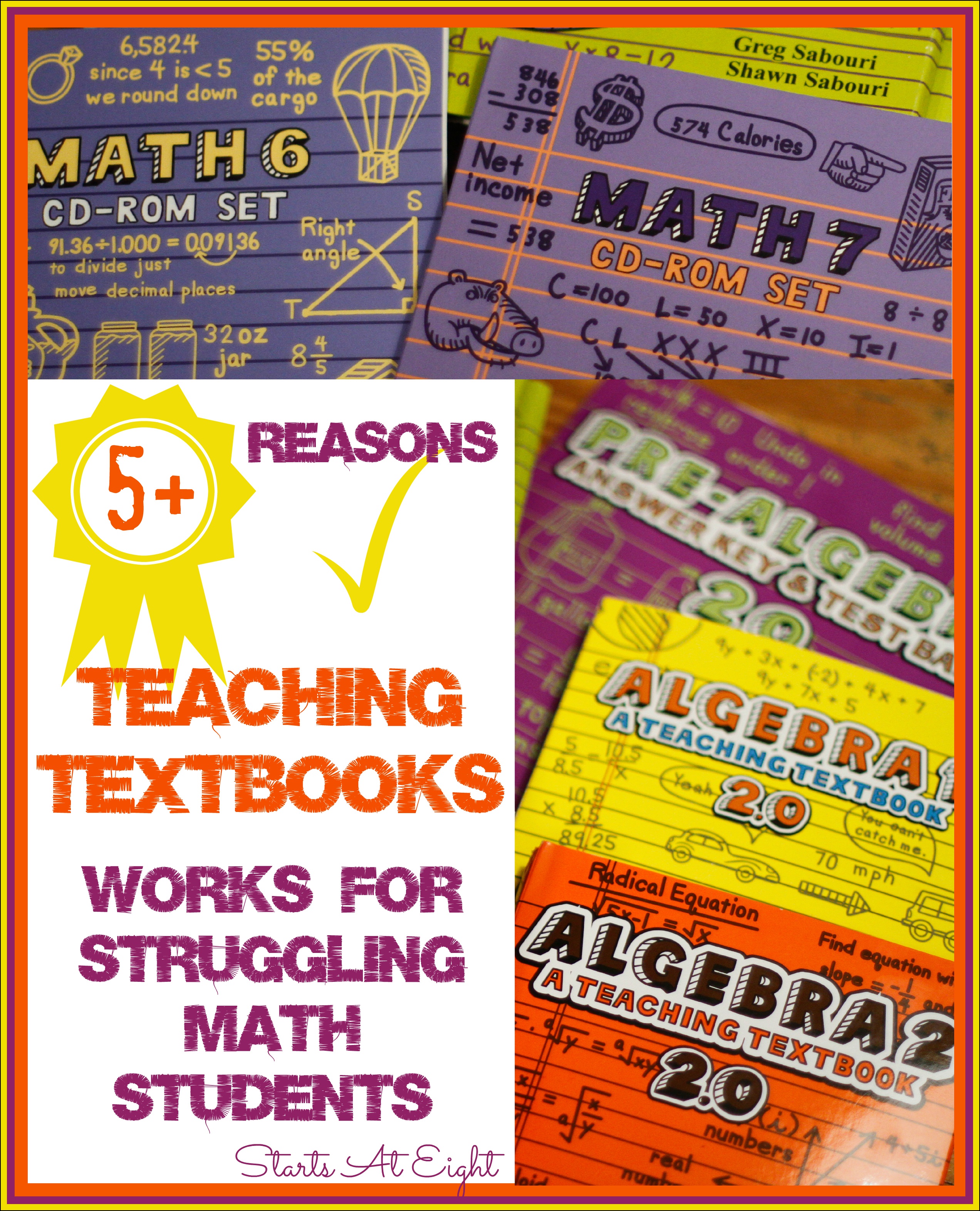 5+ Reasons Teaching Textbooks Works for Struggling Math Students