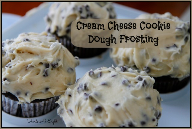 Cream Cheese Cookie Dough Frosting from Starts At Eight