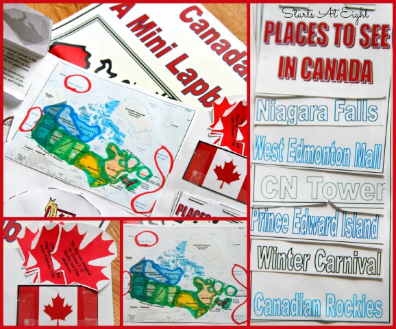 Canada Lapbook from Starts At Eight