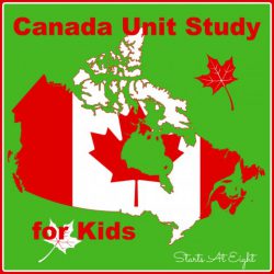 Canda Unit Study for Kids from Starts At Eight