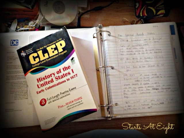 Eyes of a High Schooler - CLEP Studies from Starts At Eight