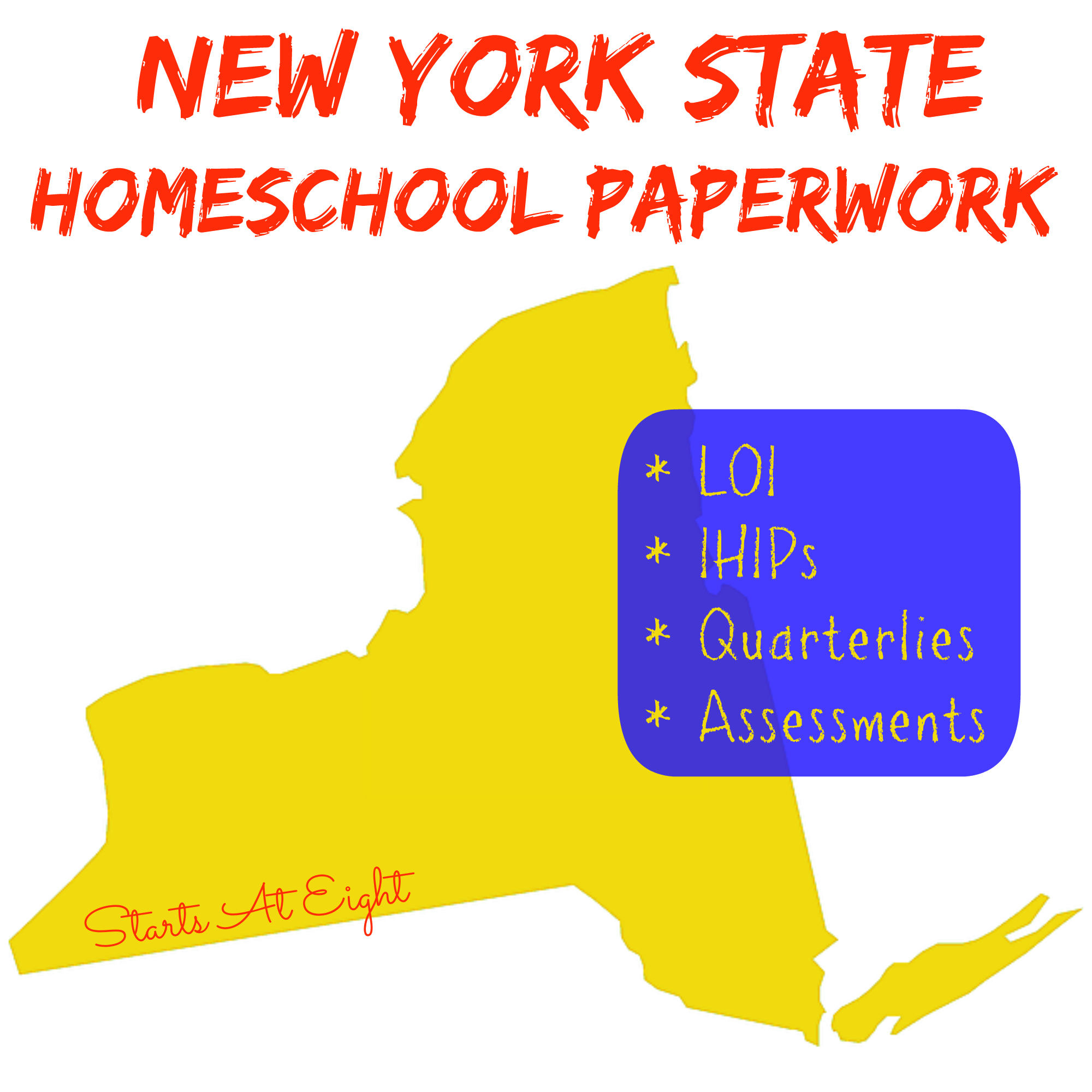 New York State Homeschool Paperwork - StartsAtEight