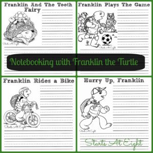 Notebooking with Franklin the Turtle from Starts At Eight