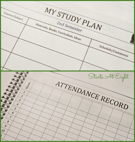 Notes & Record Keeping in Homeschool Student Planner from Starts At Eight