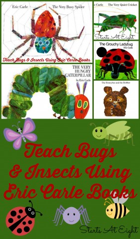 Teach Bugs and Insects Using Eric Carle Books from Starts At Eight