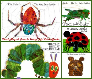 Teach Bugs and Insects Using Eric Carle Books from Starts At Eight