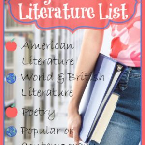 High School Literature List Series from Starts At Eight