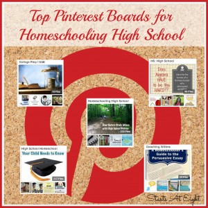 Top Pinterest Boards for Homeschooling High School from Starts At Eight
