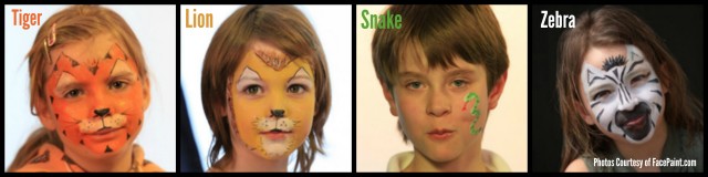 Face Painting Zoo Animals from Starts At Eight