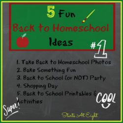 5 Fun Back to Homeschool Ideas from Starts At Eight