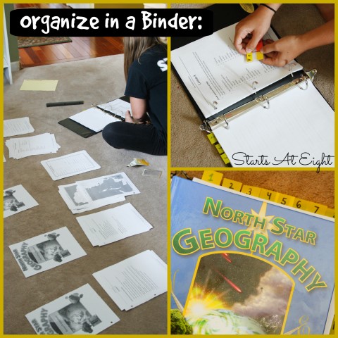 North Star Geography - Organize in a Binder from Starts At Eight