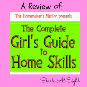 Review The Homemakers Mentor A Girls Guide to Home Skills sq