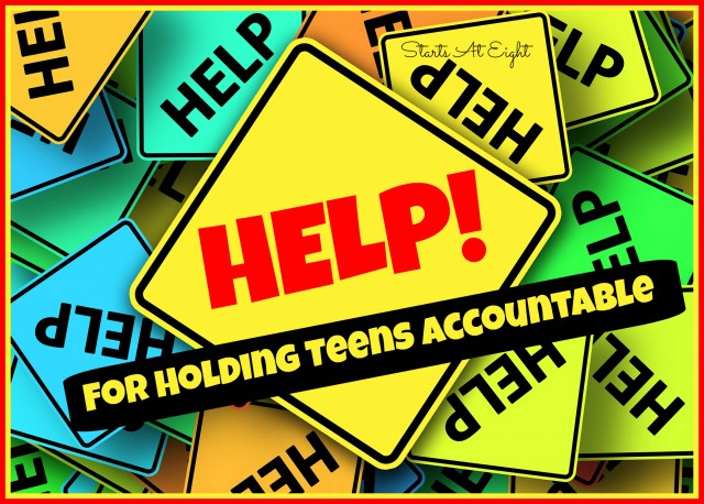 Help for Holding Teens Accountable from Starts At Eight