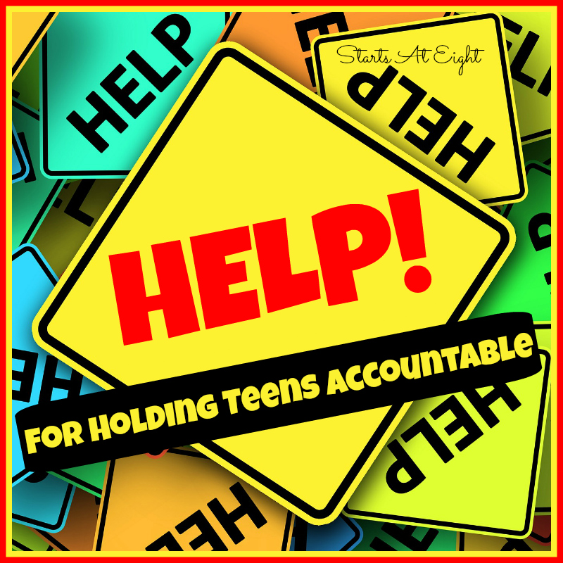 Help for Holding Teens Accountable from Starts At Eight
