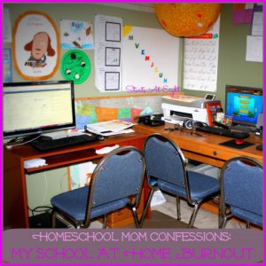 Homeschool Mom Confessions: My School At Home Burnout from Starts At Eight