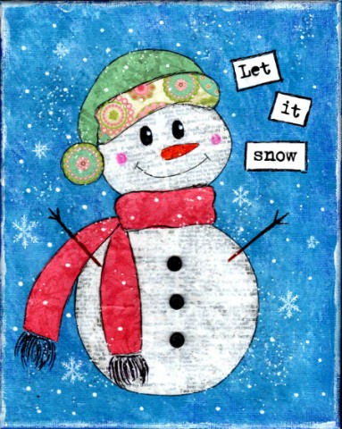 Winter Wonderland: Snowman Art from Starts At Eight