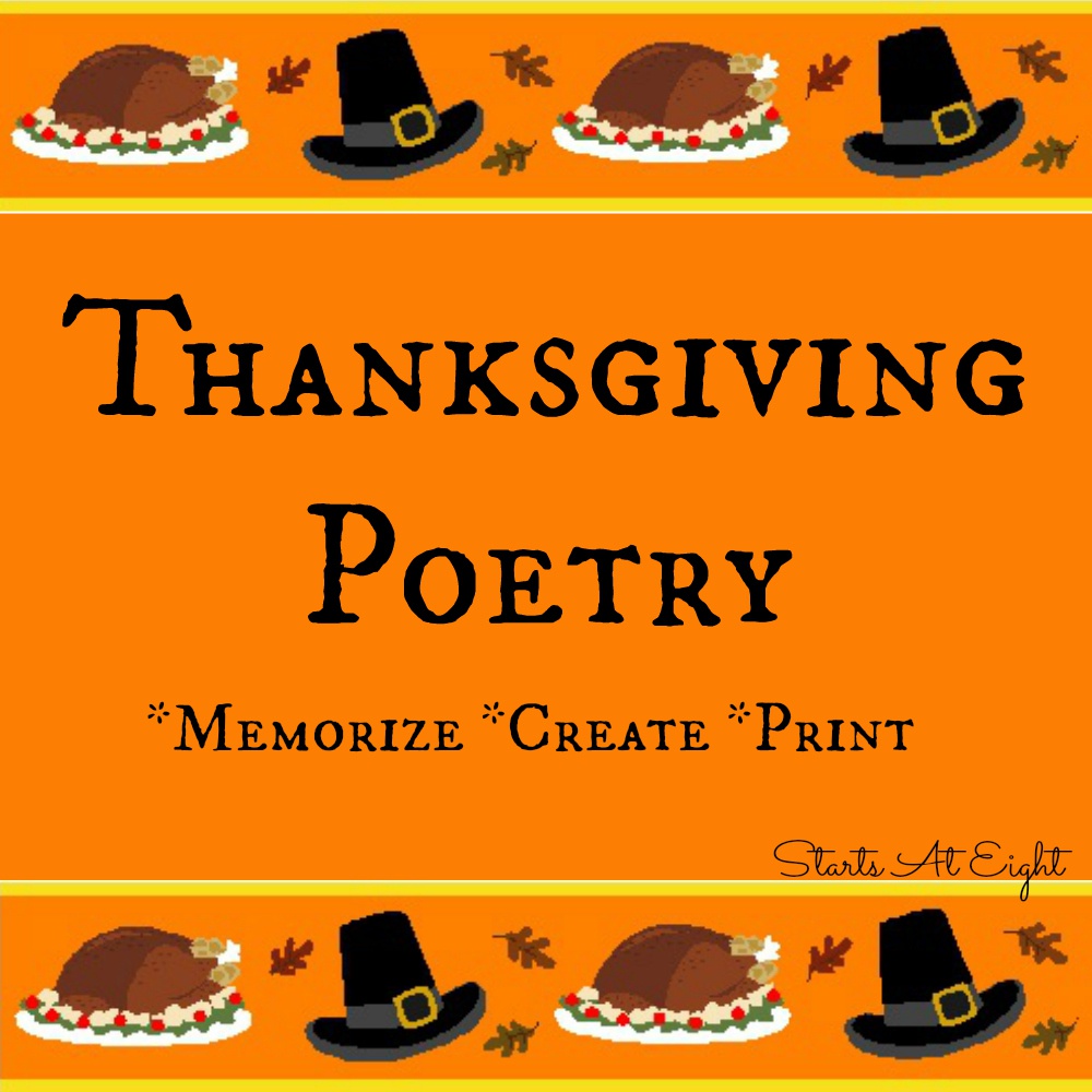 Thanksgiving Poetry – Memorize – Create – Print