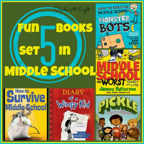 5 Fun Books Set In Middle School from Starts At Eight
