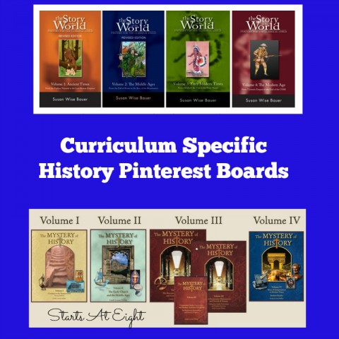 Curriculum Specific History Pinterest Boards from Starts At Eight