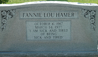 Fannie Lou Hamer Headstone