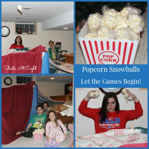 Let the Games Begin - Popcorn Snowball Fight from Starts At Eight