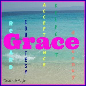 One Word - Grace - for 2015 from Starts At Eight